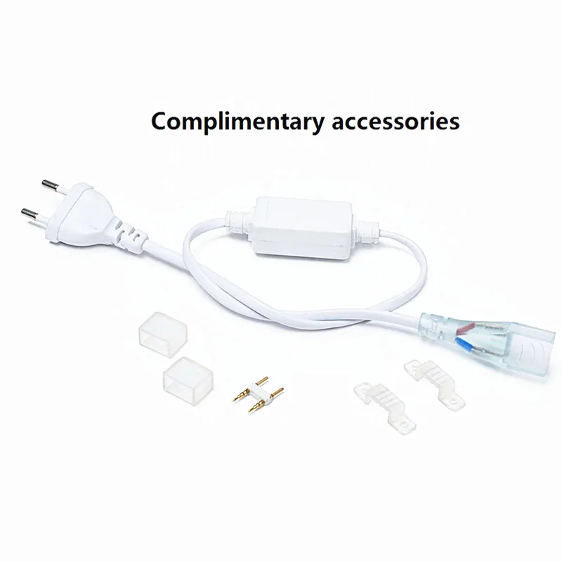 Светодиодная лента IP67 220 В 5730 120 светодиодов/м водонепроницаемая двухрядная
