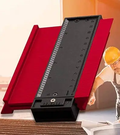 5inch 5 дюймов контурный профиль калибровочный плиточный ламинат кромка формирующая деревянная измерительная линейка ABS контурный манометр Дубликатор 14,6x10,5 см - Цвет: 5inch
