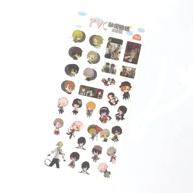 

Стикер аниме Bungo Stray Dogs, роскошный пластиковый стикер для ноутбука, телефона, холодильника, наклейки, игрушки для детей