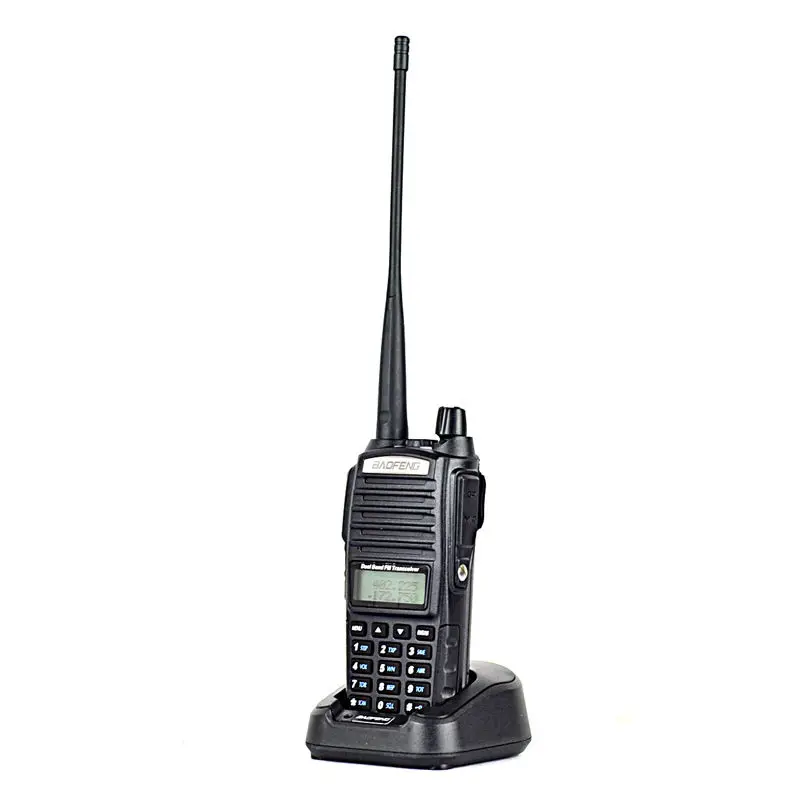 100% новый авторизованный 5-вт двухдиапазонный радиоприемник BAOFENG 128 каналов