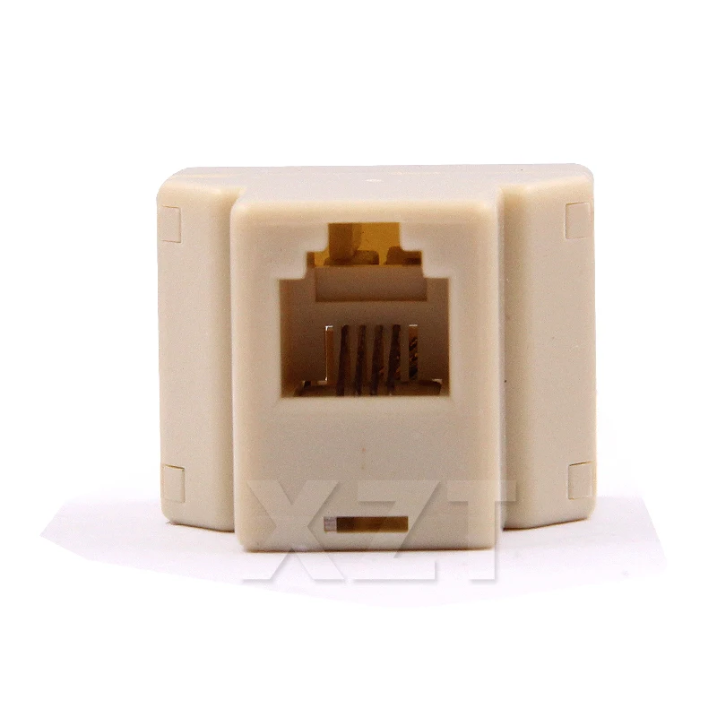 2017 новинка 10 шт./лот RJ11 4 контактный Женский разветвитель для телефона от 1 до 2
