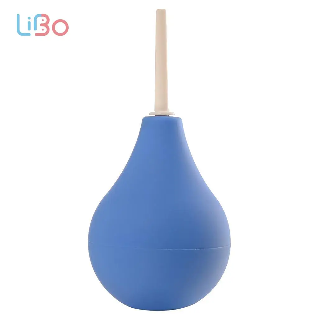 LI BO Silicone Anal Vaginal Cleaner sex toys Syringe Douche &amp Vagina Rectal Enema Colon Irrigation Clean |