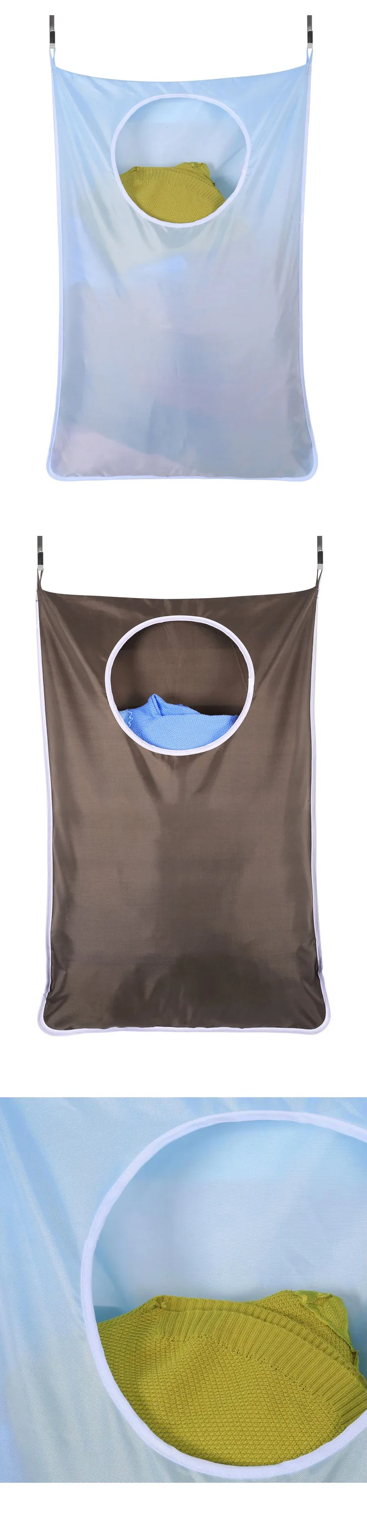 Portable Large Capacity home storage bag dirty clothes bag washroom bag hanging durable Oxford fabric bag Organizer laundry bag