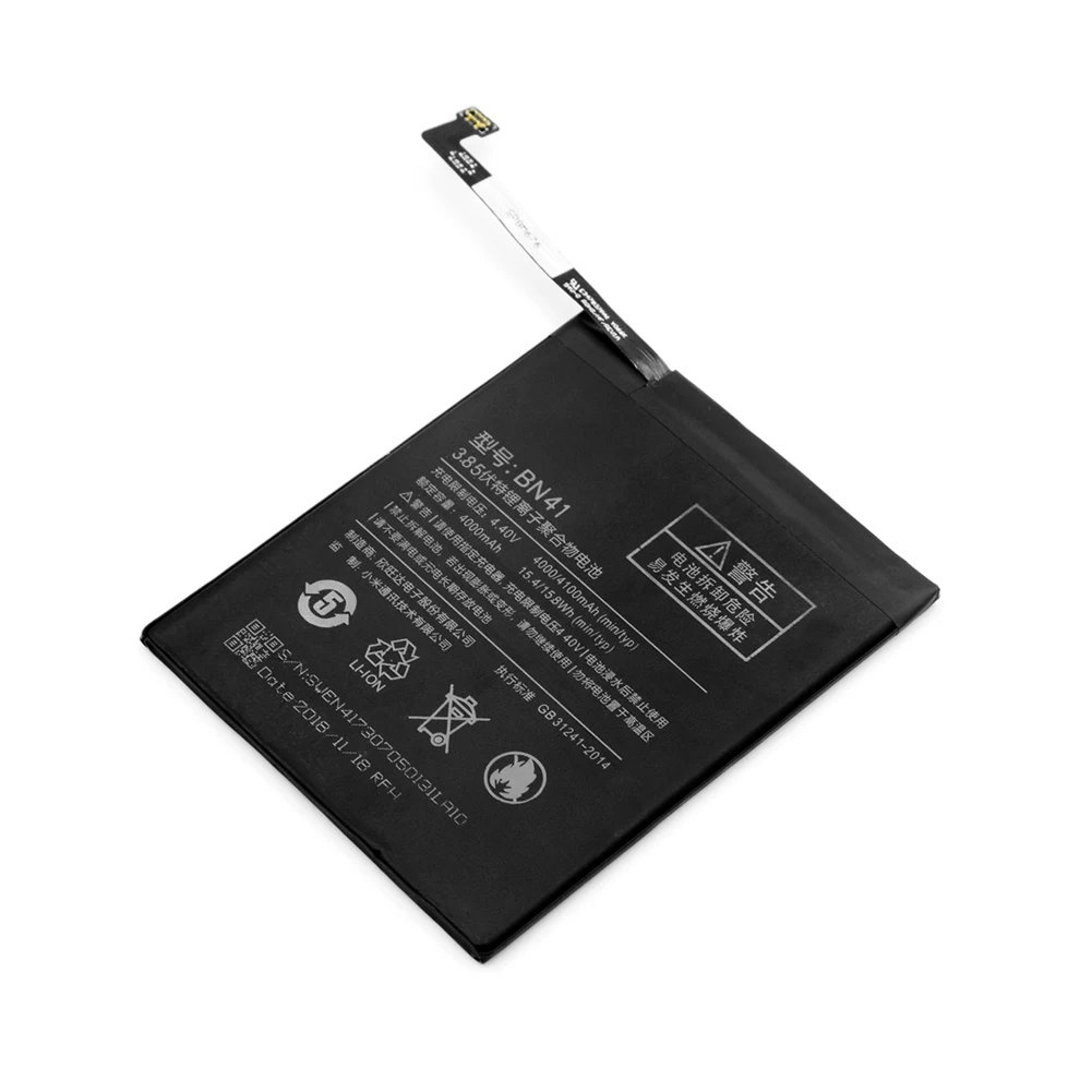 Аккумуляторная батарея BN41 BN-41 BN 41 4100MAH Стандартная батарея Замена для Xiaomi Redmi Note 4 сотового телефона