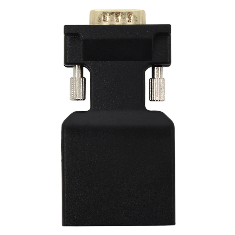 Переходник VGA Female HDMI для видео адаптер Full HD 1080P с 3 5 мм L / R аудиовходом ПК ТВ