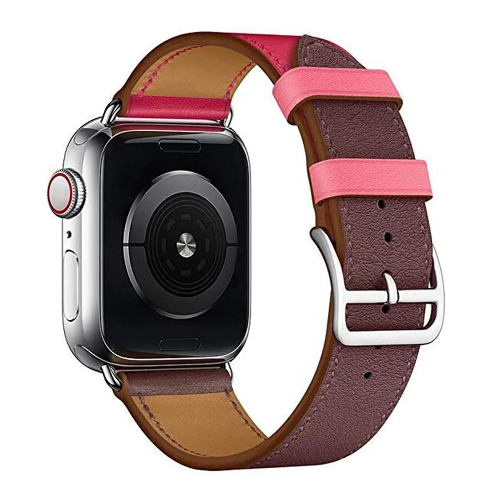Кожа Ремешки для наручных часов Apple Watch 38 мм 40 мм 42 44 мм Совместимость для наручных часов iWatch серии 4/3/2/1