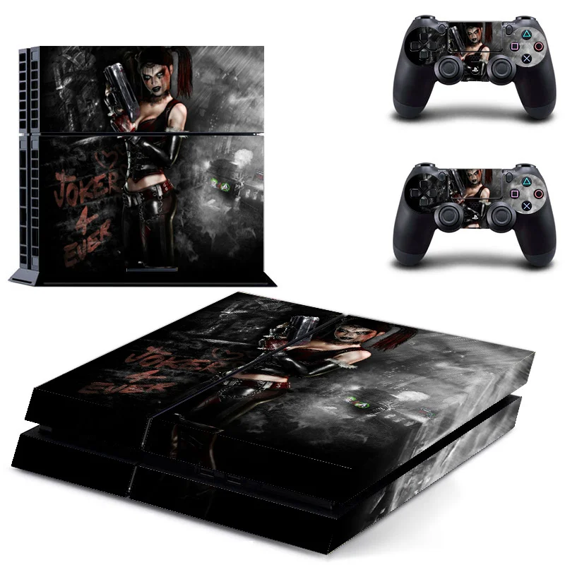 Наклейка с Бэтменом для PS4, чехол для консоли Playstaion 4, виниловые наклейки для управления кожей+ 2 шт., защитный геймпад - Цвет: 4
