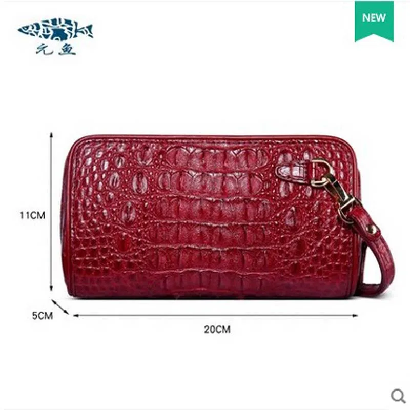 Новинка Женский кошелек yuanyu из крокодиловой кожи тайский женские клатчи | Багаж и