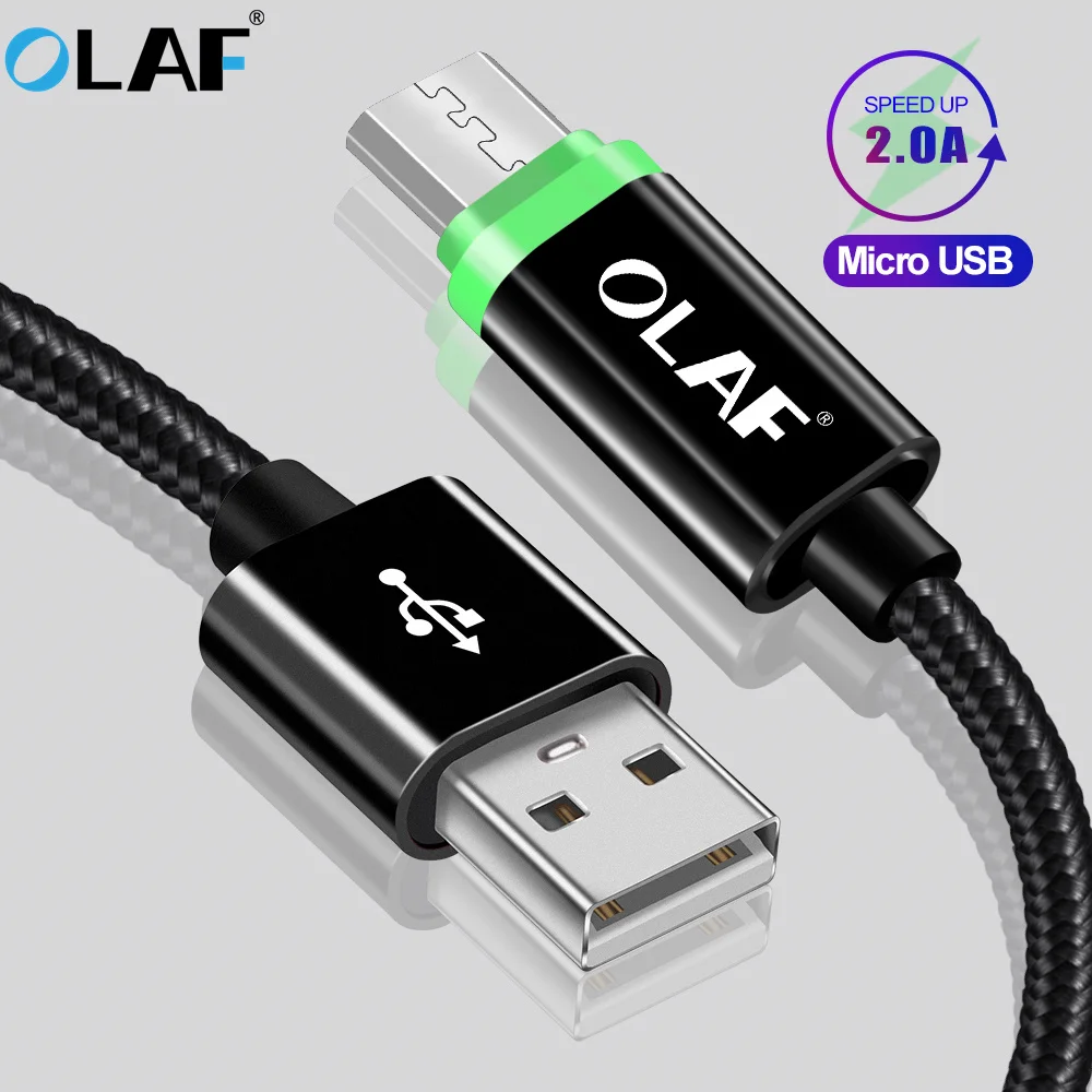 Кабель Micro USB со светодиодной подсветкой для быстрой зарядки кабель Samsung S8 Xiaomi Huawei