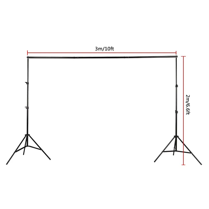 Регулируемый 2 м x 3 м/6.5ftx9.8ft задний план Поддержка Стенд Pro фото фон комплект перекладин студия