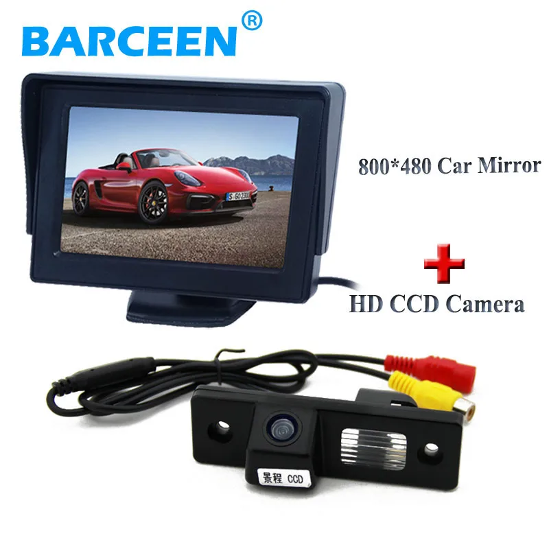 Цветной дисплей автомобильный монитор заднего вида + 170 градусов Автомобильная