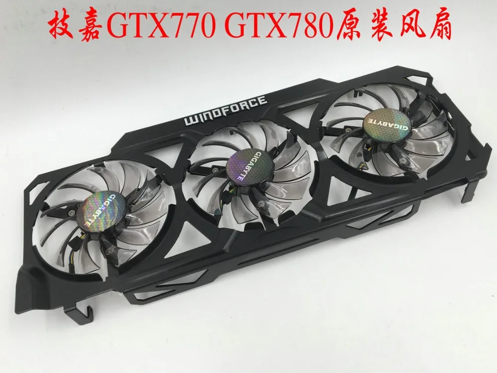 Новый оригинальный охлаждающий вентилятор для видеокарты Gigabyte GTX770 GTX780 PLD08010S12HH 12