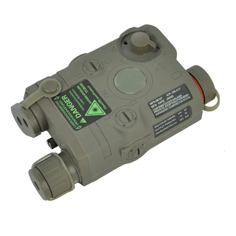FMA PEQ-15 чехол для аккумулятора модель без функции тактический Чехол для аккумулятора для стандартного 20 мм рельсового охотничьего ружья чехол для батареи BK/Tan/FG - Цвет: Зеленый