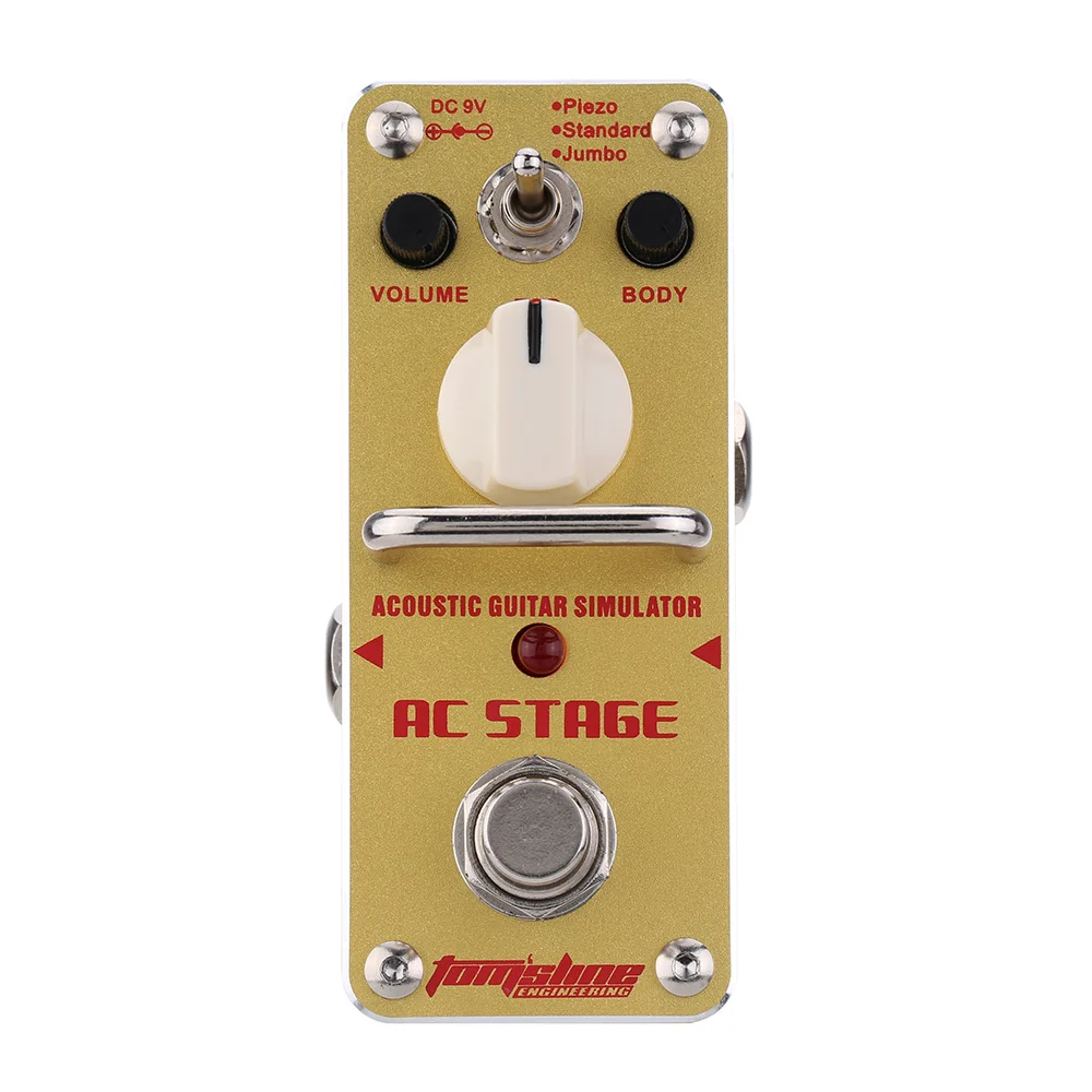 

AROMA AAS-3 AC Stage Acoustic Guitar Simulator Effect Pedal True Bypass Guitar Pedal Guitar Accessories