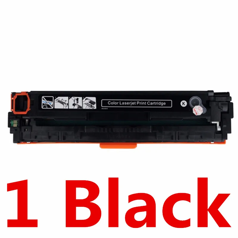 1 Black CF350 CF351A CF352A CF353A 130A Цвет тонер-картридж для HP LaserJet Pro MFP M176n M176 M177fw M177 принтер - Цвет: 1 Black