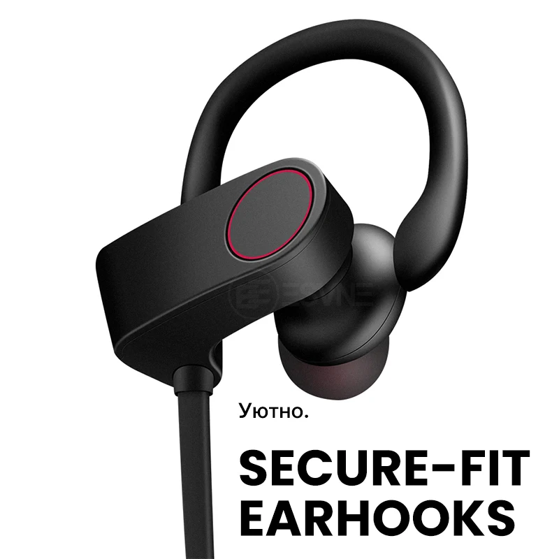Esvne Спортивные Bluetooth наушники с микрофоном активным шумоподавлением