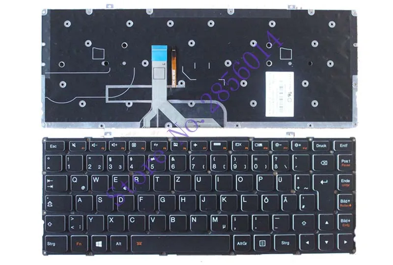 Новая немецкая клавиатура ноутбука для lenovo Ideapad Yoga 2 Pro 1" с подсветкой, Yoga2 Pro13-ISE Клавиатура для ноутбука с греческой раскладкой