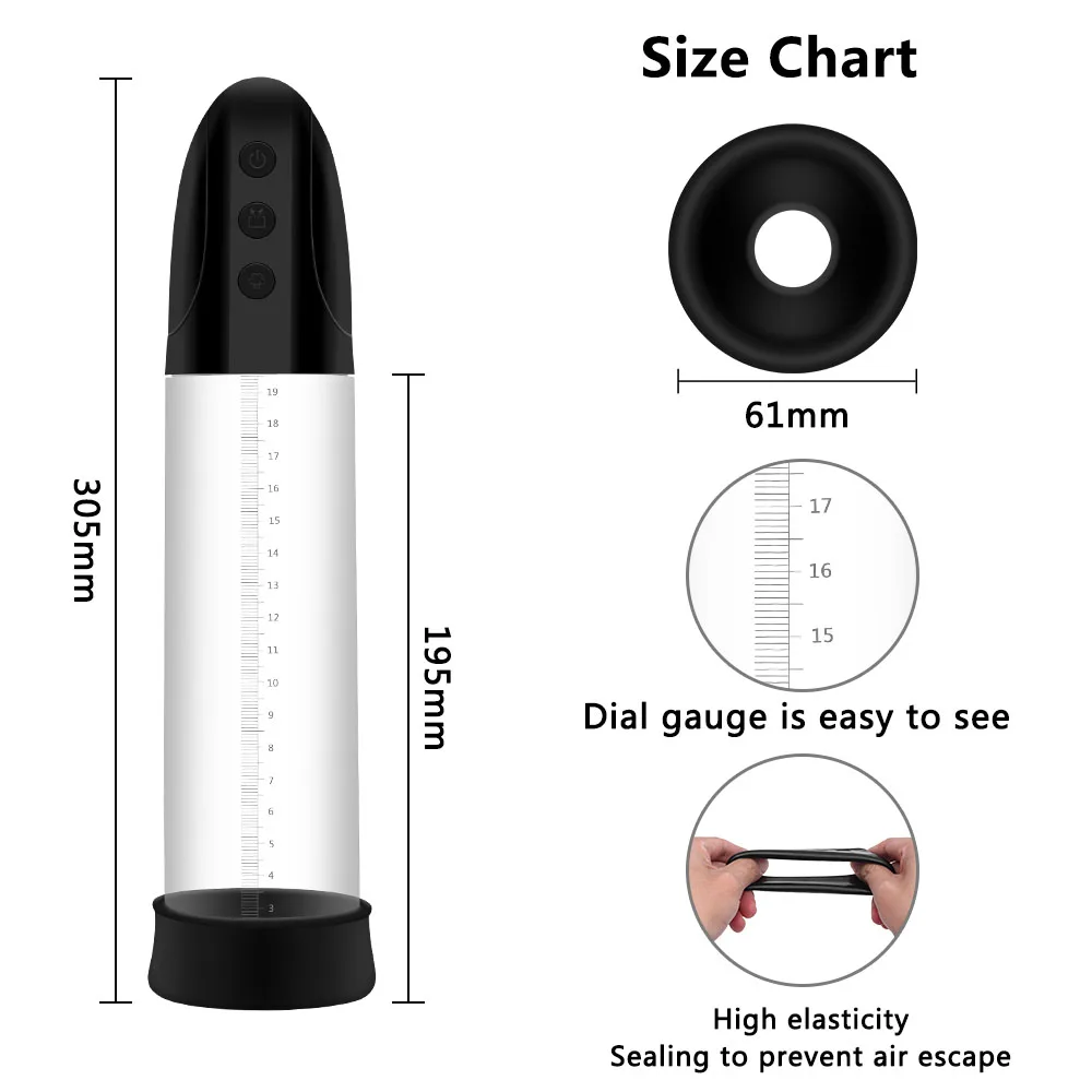 GUIMI вакуумный насос для пениса вибратор пенис увеличители Мужской мастурбатор