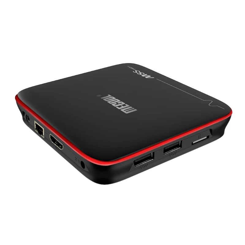 MECOOL M8S PRO W 2 4G голос Управление Декодер каналов кабельного телевидения Amlogic S905W