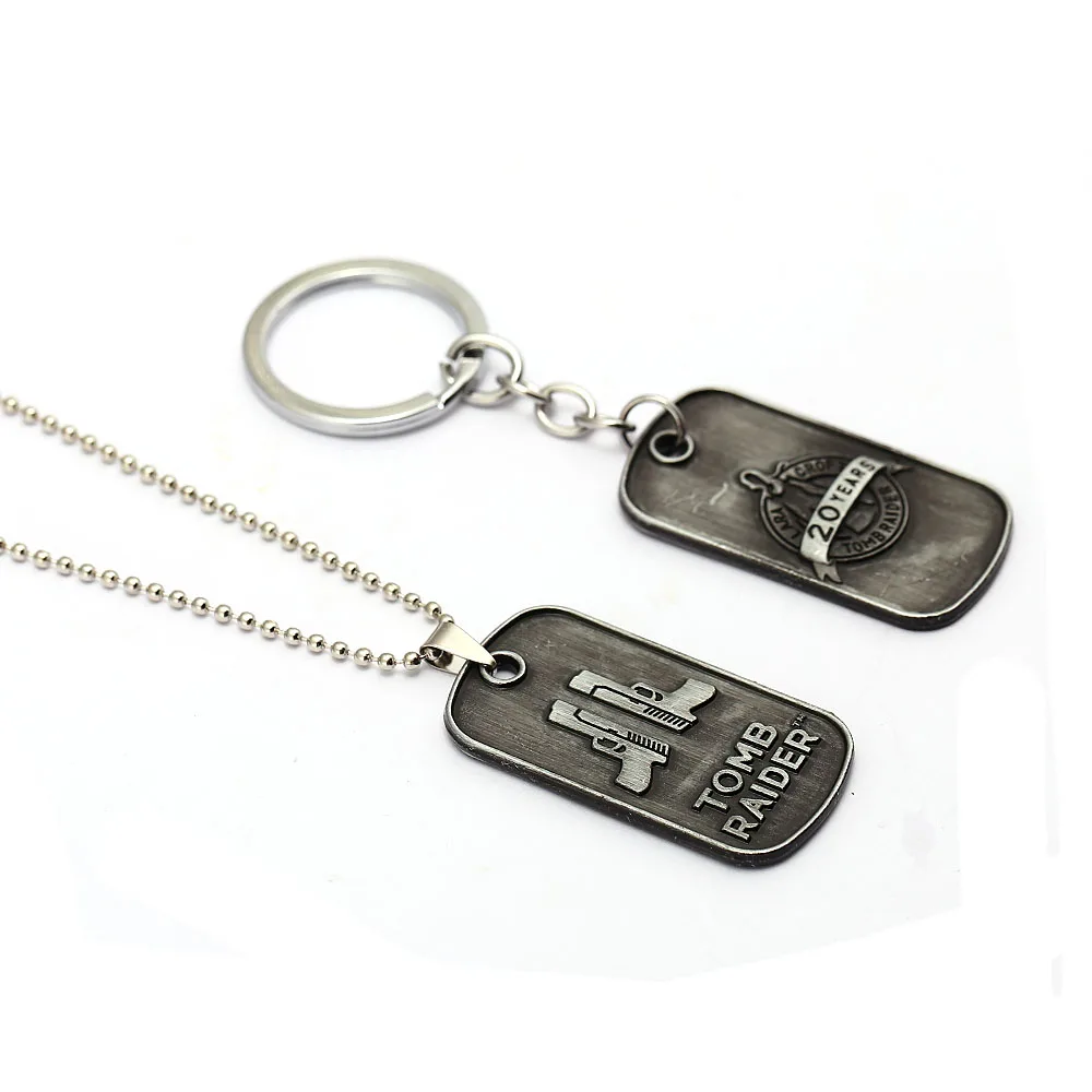 Ожерелье с подвеской гробница Лара Крофт античное Серебряное колье кулоном в