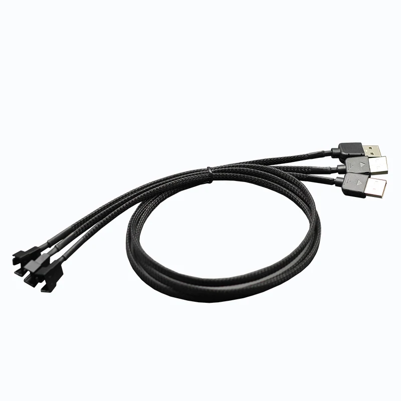 1 шт. Кабель адаптер питания с USB на 3/4 Pin PWM 5 В 30 см/60 см|Компьютерные кабели и