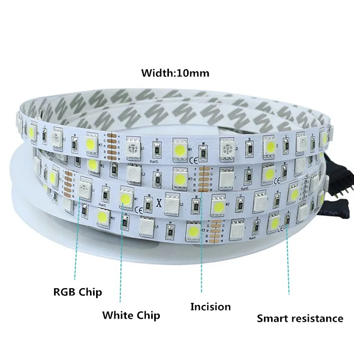 DC12V IP20/IP65 водонепроницаемая RGBW RGBWW SMD 5050 5 м Светодиодная лента Набор Гибкая