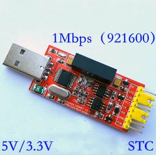 Высокоскоростной последовательный изоляционный модуль с USB на TTL CH340 STC RS232 1500 В 2