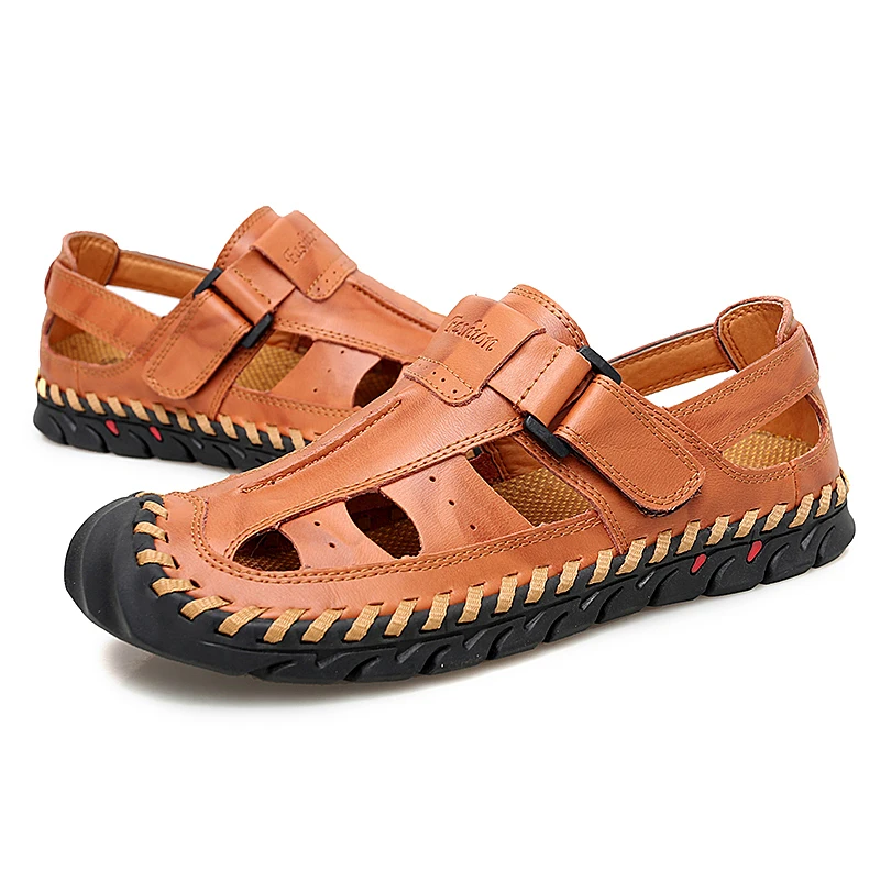 Mynde/Лидер продаж Брендовые мужские сандалии Прошитые слипоны с ремешком на