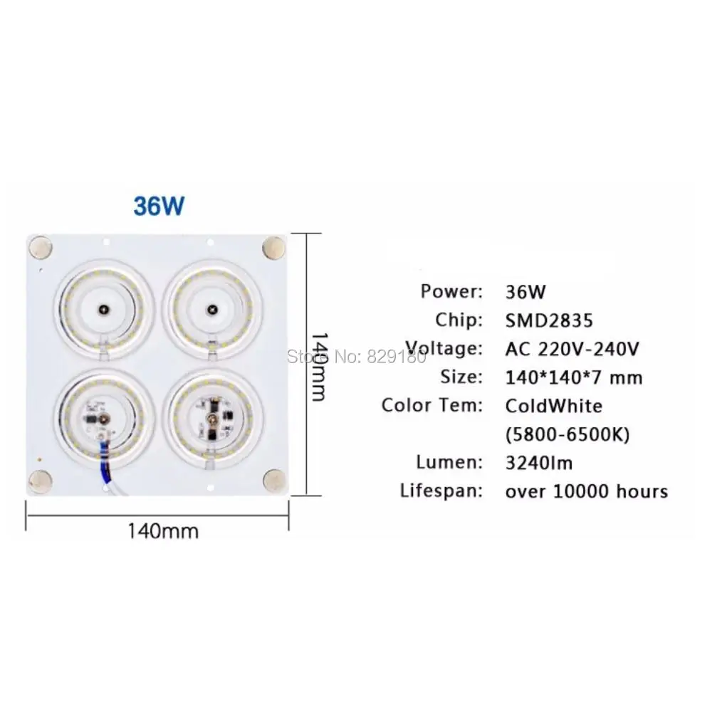 Светодиодный Светильник направленного света 12 Вт 24 36 45 модуль потолочного