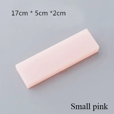Small pink Милые, миленькие в японском стиле(«Каваий»), простой прозрачныая полипропиленовая Пластик Карандаш Чехол милый пенал для ручек для детей подарок офисные школьные принадлежности, блокноты в материалы для студентов - Цвет: Small pink