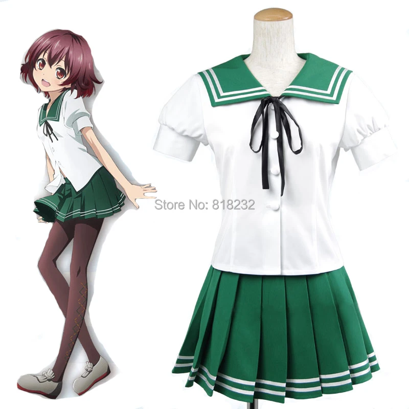 

Collection Mutsuki Sailor Suit Uniform Tops Skirt Outfit Cosplay Costumes