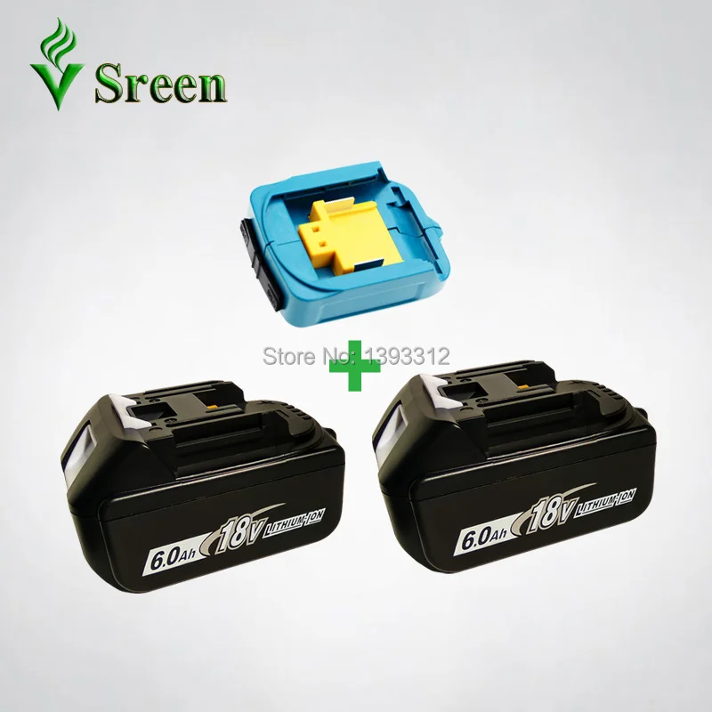 Комплект из 2 предметов 18 V 6000 мА/ч BL1860 Замена для Makita BL1850 BL1830 BL1840 LXT Перезаряжаемые