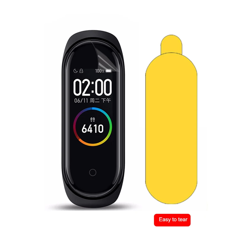 10 шт. для Xiaomi mi Band 4 Защита экрана mi band4 умный Браслет полное покрытие ультра тонкая защитная пленка не закаленное стекло