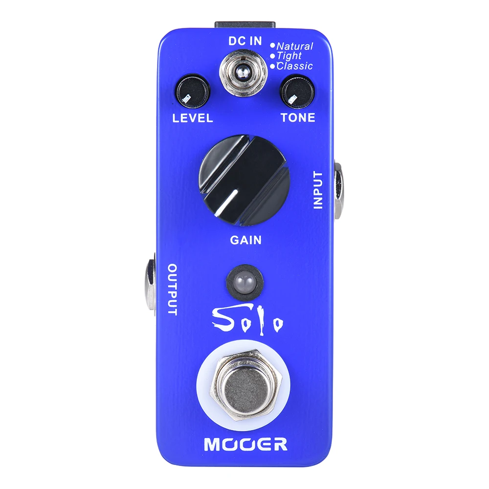 MOOER SOLO Искажение педаль для гитарных эффектов с высоким коэффициентом усиления