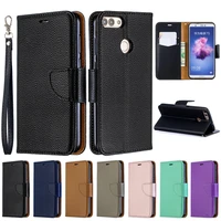 huawei p smart case on for fundas huawei p smart psmart fig lx1 cover capa solid color wallet flip leather phone case coque