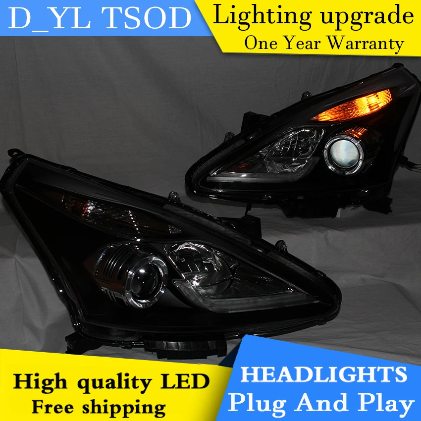 DY_L Автомобиль Стайлинг фара для Nissan Tiida 2011-2012 светодиодный фары DRL H7/D2H HID Xenon Биксеноновые линзы
