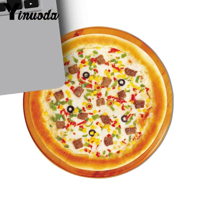 Yinuoda Милая вкусная еда пиццы мягкая резиновая профессиональная игровая коврик