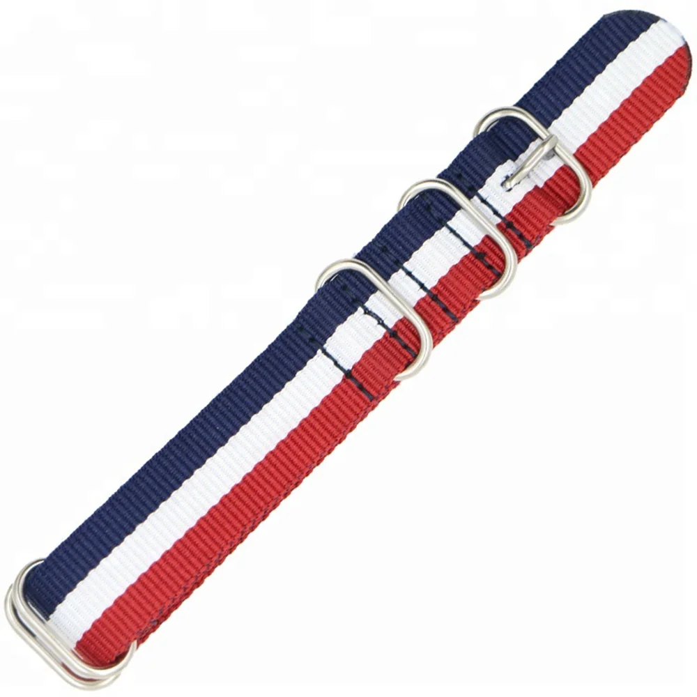 Ремешок нейлоновый для мужских и женских наручных часов 10 цветов Пряжка из