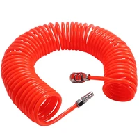 polyurethane pu air compressor hose tube flexible air tool with connector pp20 spring spiral pipe for compressor air tool