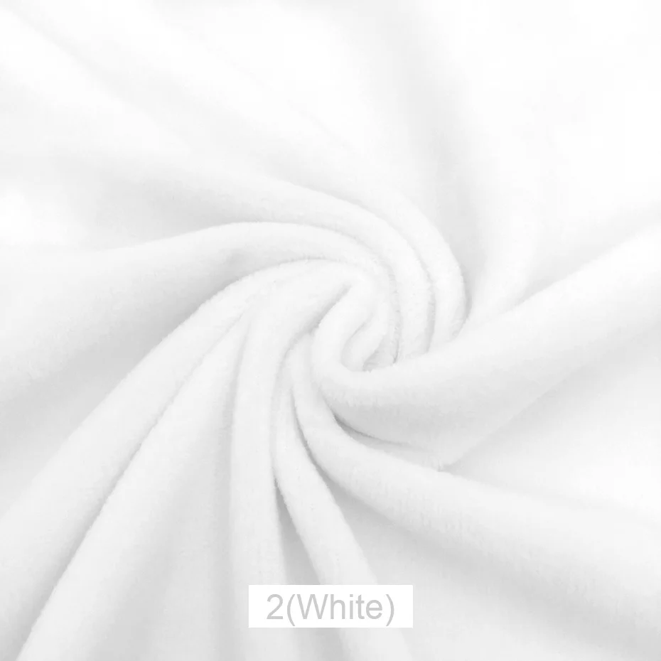 2 White ZYFMPTEX Новое поступление Лоскутные ткани для шитья по метру шириной 150 см Высокое качество плюшевая ткань игрушки одеяло материал - Цвет: 2 White