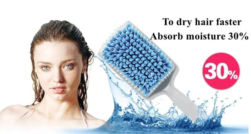 Волшебный Быстросохнущий гребень из микрофибры впитывающие гребни для ухода за