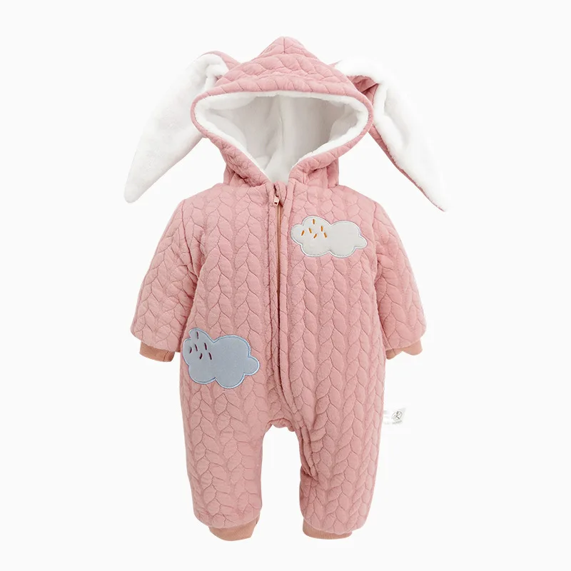 baby clothes Детские комбинезоны; зимняя плотная одежда для альпинизма; теплый комбинезон для новорожденных мальчиков и девочек; вязаный свитер; Рождественская верхняя одежда с капюшоном; комбинезоны - Цвет: baby clothes