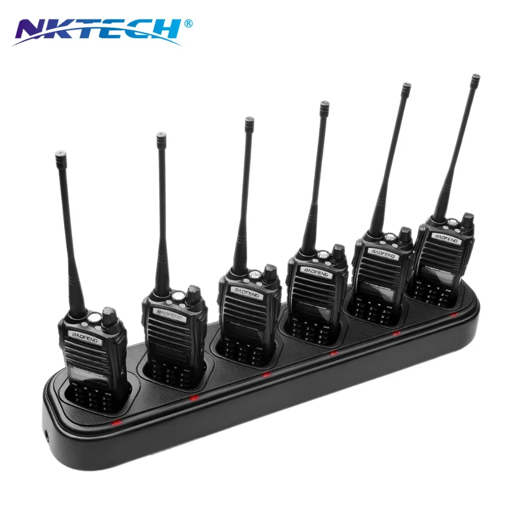 Nktech универсальный быстрое шестисторонних Зарядное устройство NK-82C для Baofeng Pofung