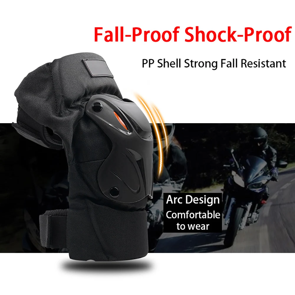 

Motorcycle Riding Protector 1 Pair Motorcycle Knee Pads Guards Off-Road Protective Kneepad Motocross Brace Protection
