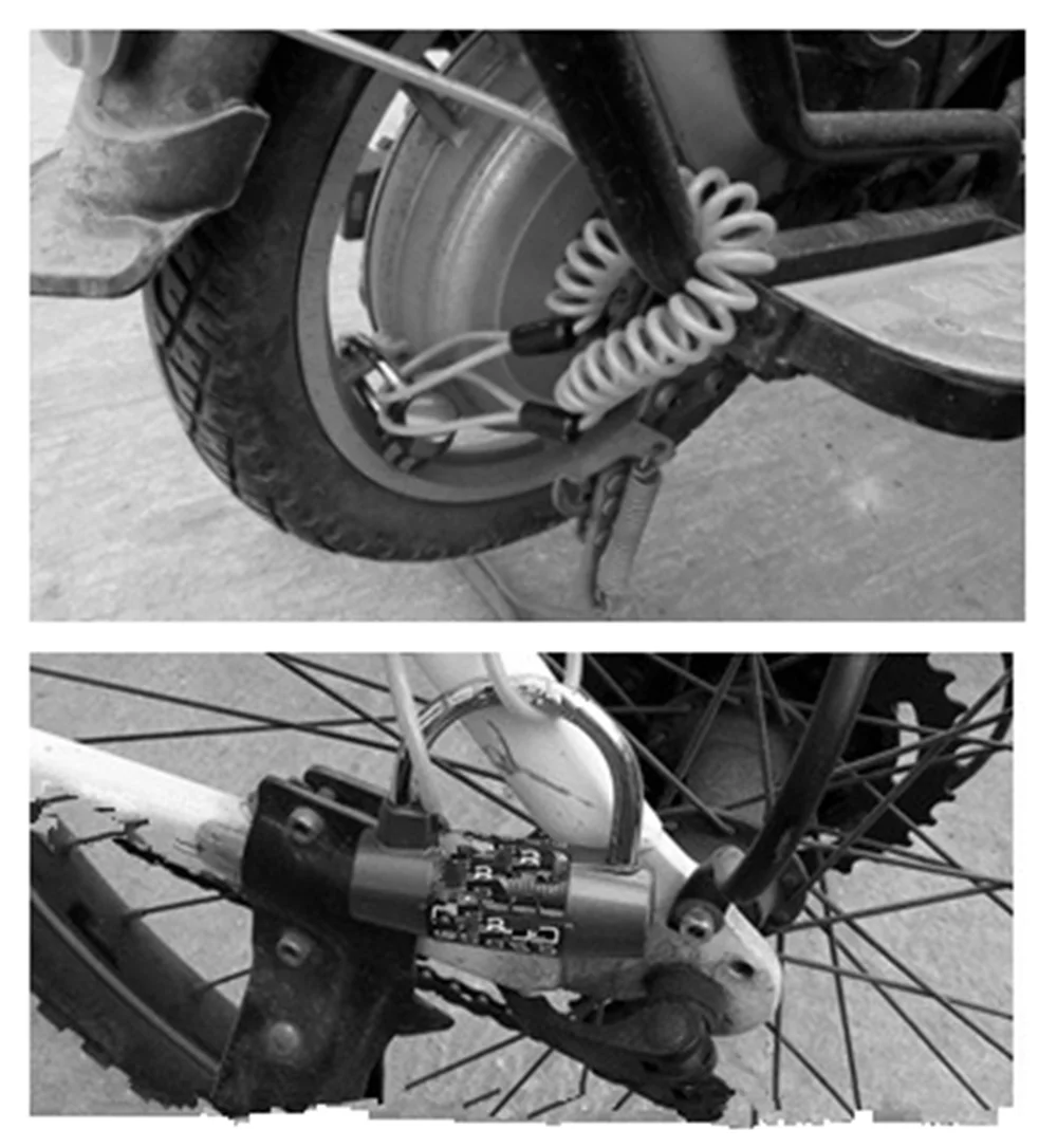 Мотоцикл с большим кольцом дисковый тормозной Замок Напоминание веревка шлем