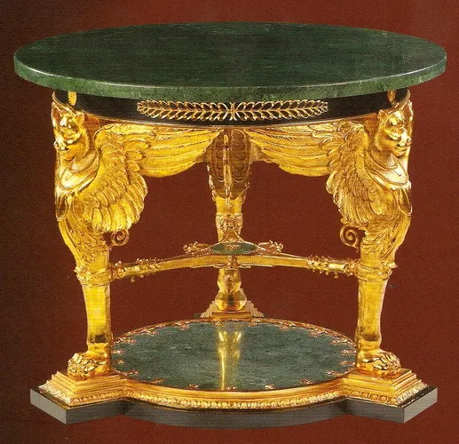 Luxury Marble Table Gold Plated Brass Statue Dinning With Base Decorative|table digitizer|statue stonetable lift |