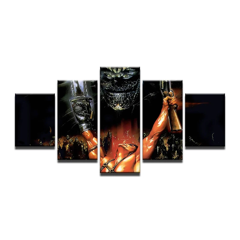 5 панельные фильмы ужасов The Evil Dead Wall Art картина украшение дома гостиная холст