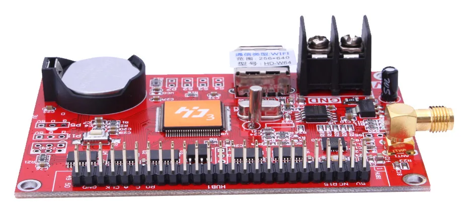 Бесплатная доставка асинхронный Светодиодный дисплей Контроллер HD-W64 для