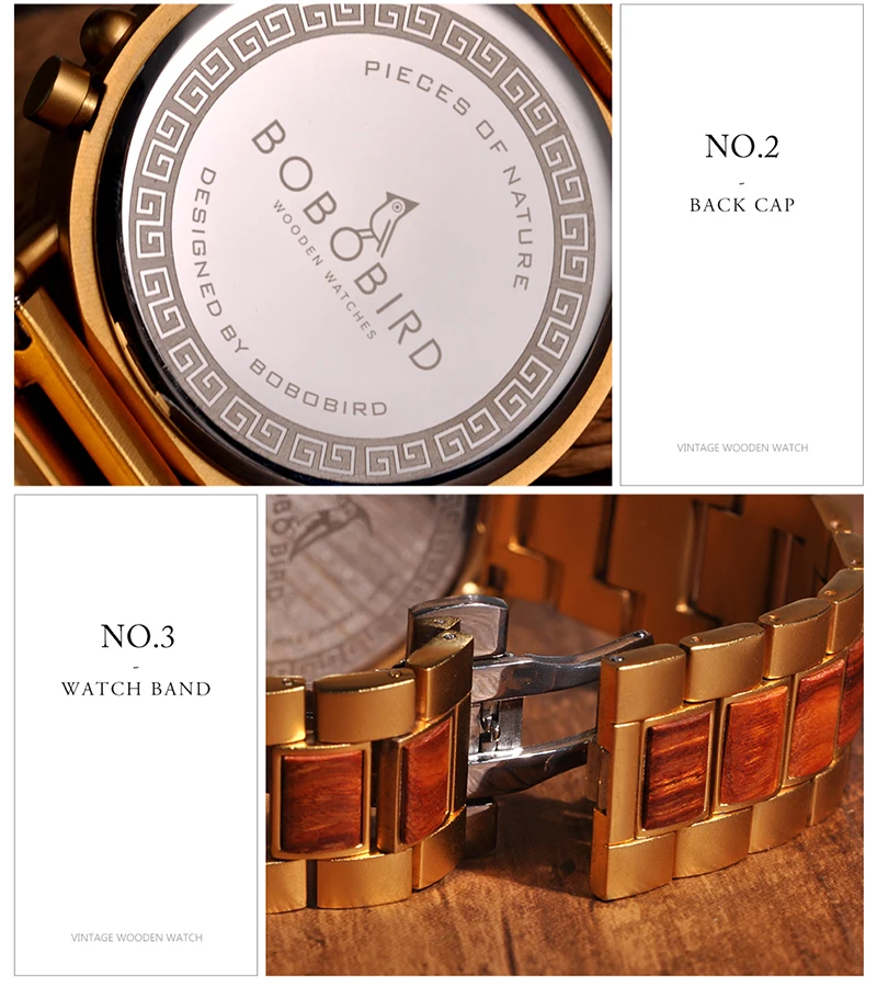 BOBO BIRD деревянные мужские часы Relogio Masculino лучший бренд класса люкс Хронограф отображение даты Секундомер Часы erkek kol saati W-Q26