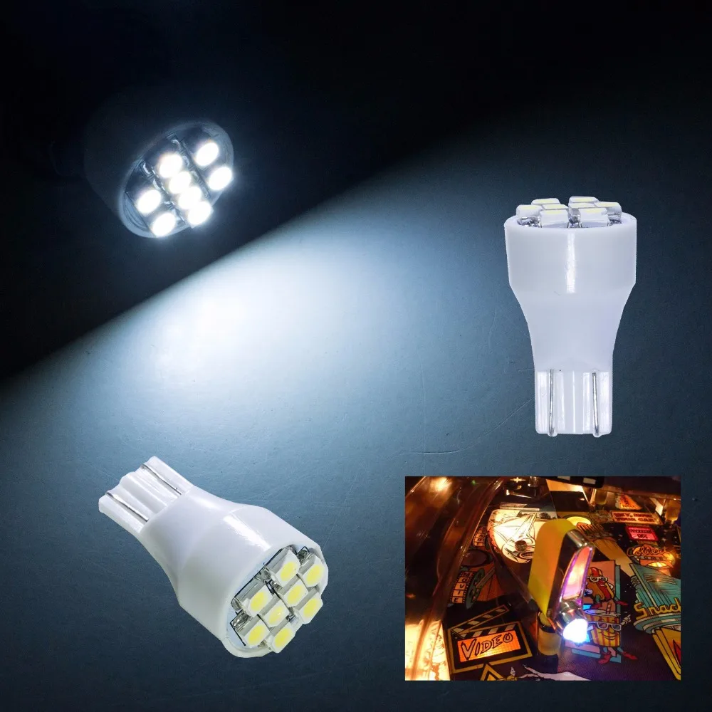 PA LED 2 шт х #906 T15 безцокольных 8SMD 3525 пинбол Светодиодный проблесковый маячок Лампы